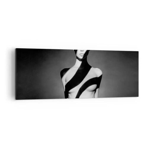 Canvastavla - Bild på duk - I skenet och i skuggan - 140x50 cm