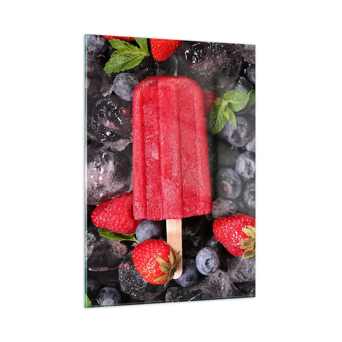 Glastavla - Bild på glas - En smak av varm sommar - 50x70 cm