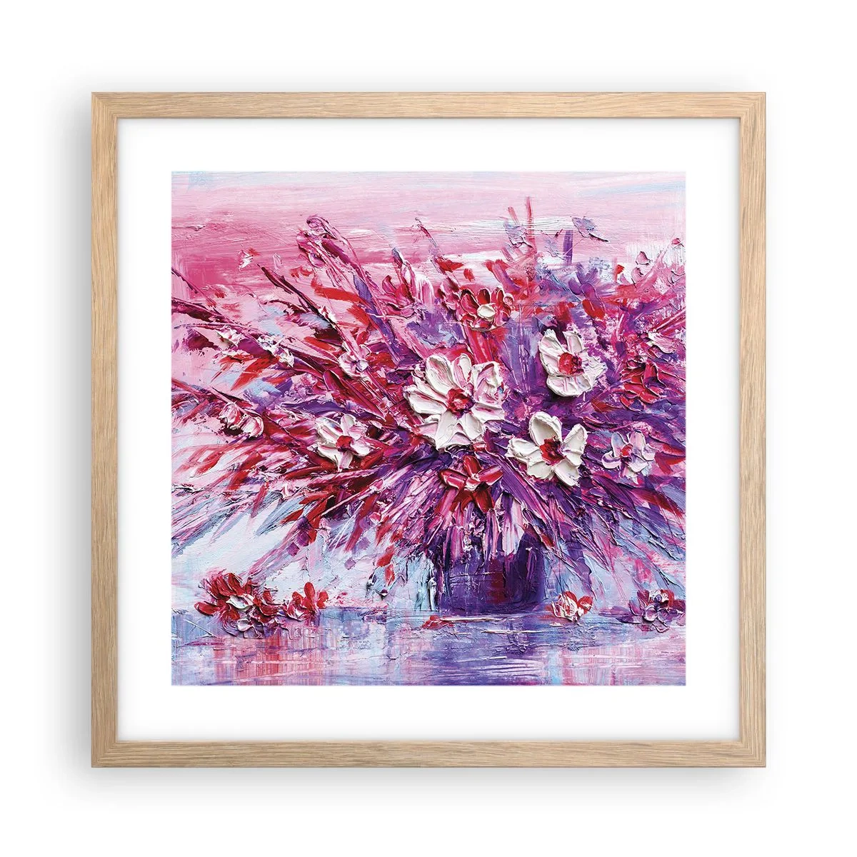 Affisch i ram av ljusek - Oskuld och passion - 40x40 cm