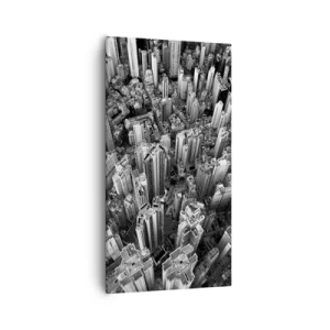 Canvastavla - Bild på duk - Hela tiden högre och högre - 55x100 cm