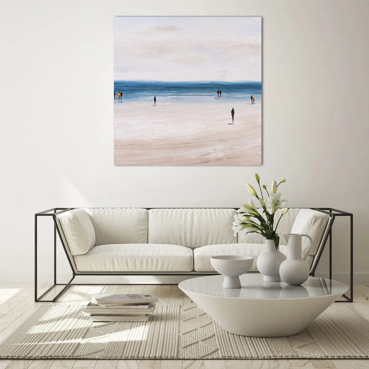 Glastavla - Bild på glas - Ett naturligt behov - 40x40 cm