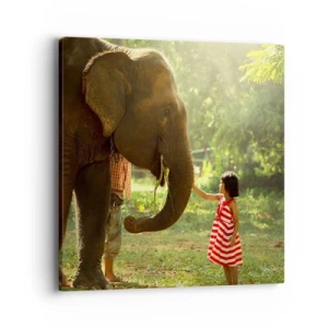 Canvastavla - Bild på duk - Vänskapens styrka - 40x40 cm