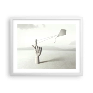 Affisch i vit ram - Test av styrka - 50x40 cm