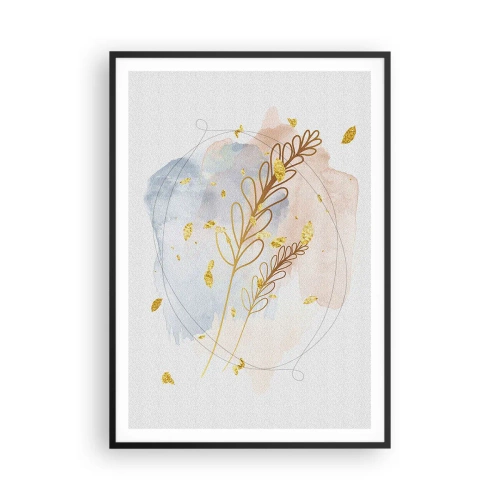 Affisch i svart ram - En gyllene explosion - 70x100 cm