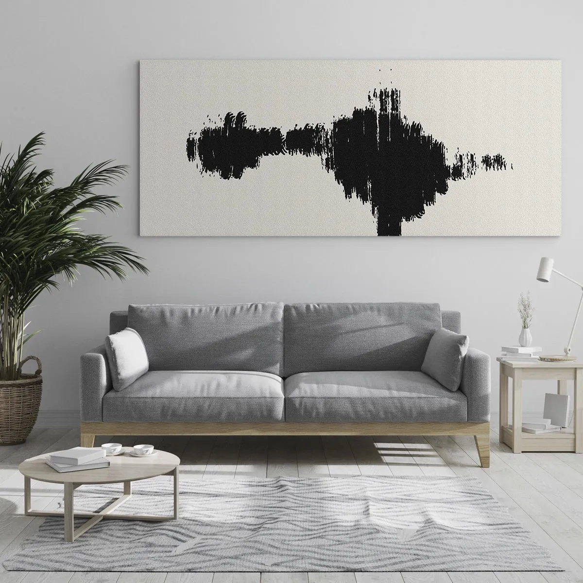 Glastavla - Bild på glas - Fantasins vibrationer - 140x50 cm