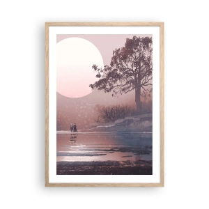 Affisch i ram av ljusek - Nattens under - 50x70 cm