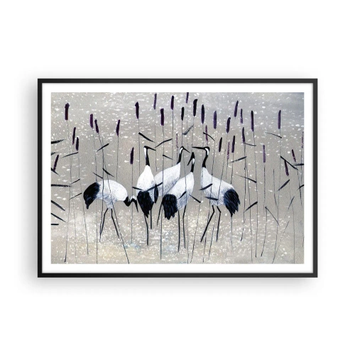 Affisch i svart ram - Bland sina - 100x70 cm
