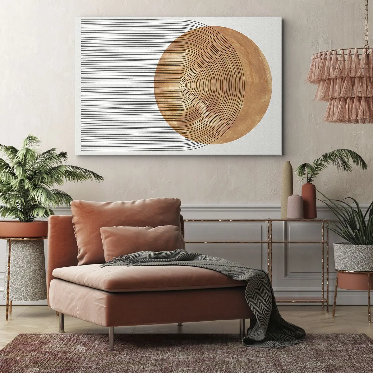 Canvastavla - Bild på duk - En solig komposition - 100x70 cm