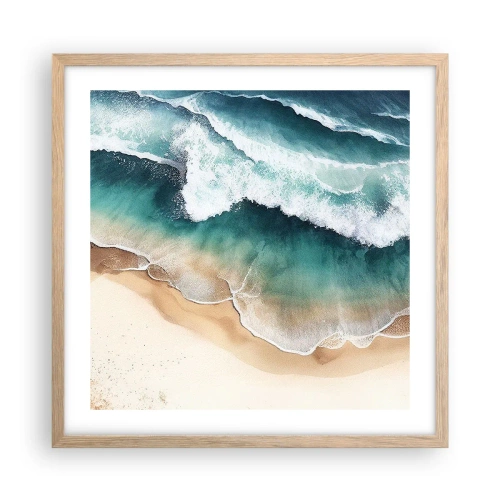 Affisch i ram av ljusek - Ett evigt möte - 50x50 cm