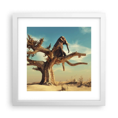 Affisch i vit ram - Ny synvinkel - 30x30 cm