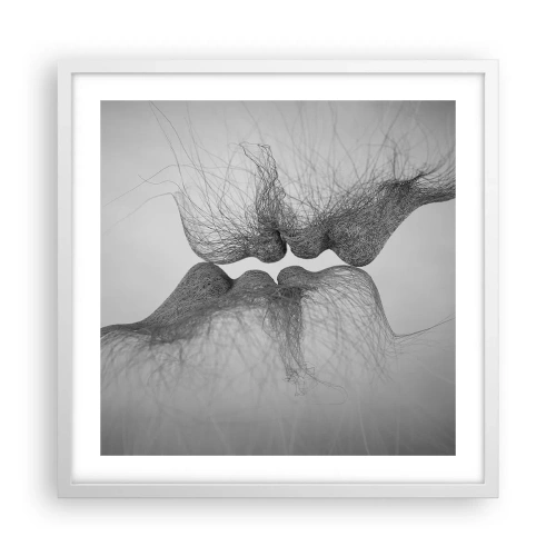 Affisch i vit ram - Vindens kyss - 50x50 cm