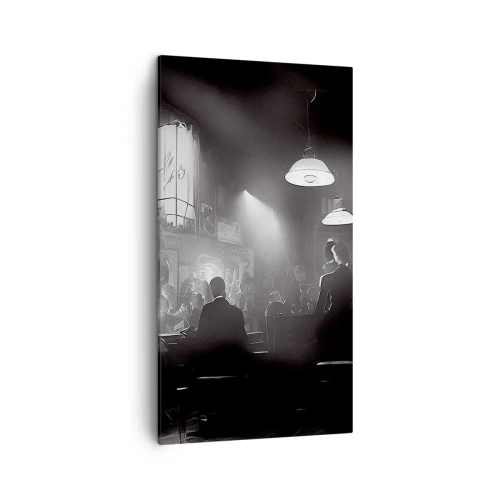 Canvastavla - Bild på duk - I en jazzig stämning - 45x80 cm