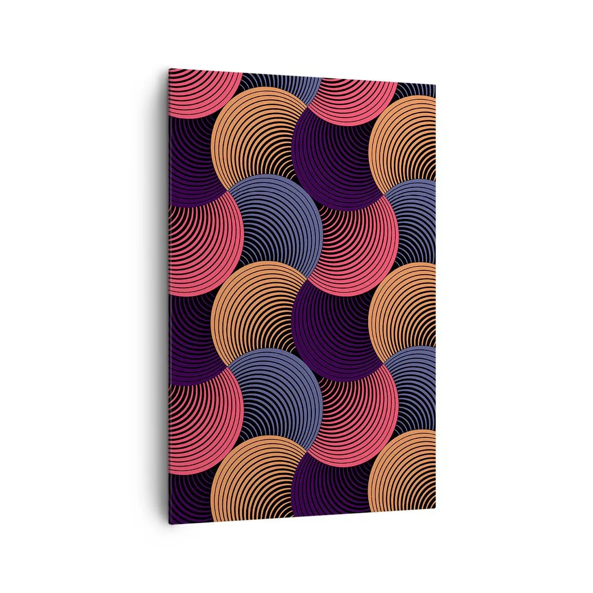 Canvastavla - Bild på duk - I en cirkulär rytm - 80x120 cm