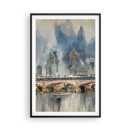 Affisch i svart ram - London i hela sin prakt - 61x91 cm