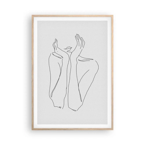 Affisch i ram av ljusek - Vad flickorna drömmer om - 70x100 cm