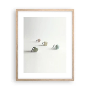 Affisch i ram av ljusek - Livet leker - 40x50 cm