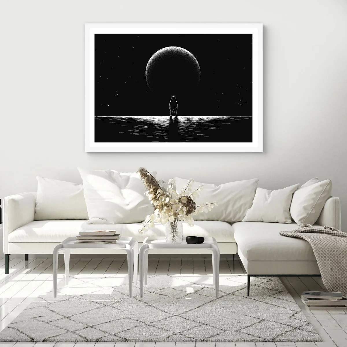 Affisch i vit ram - Ansikte mot ansikte - 40x30 cm