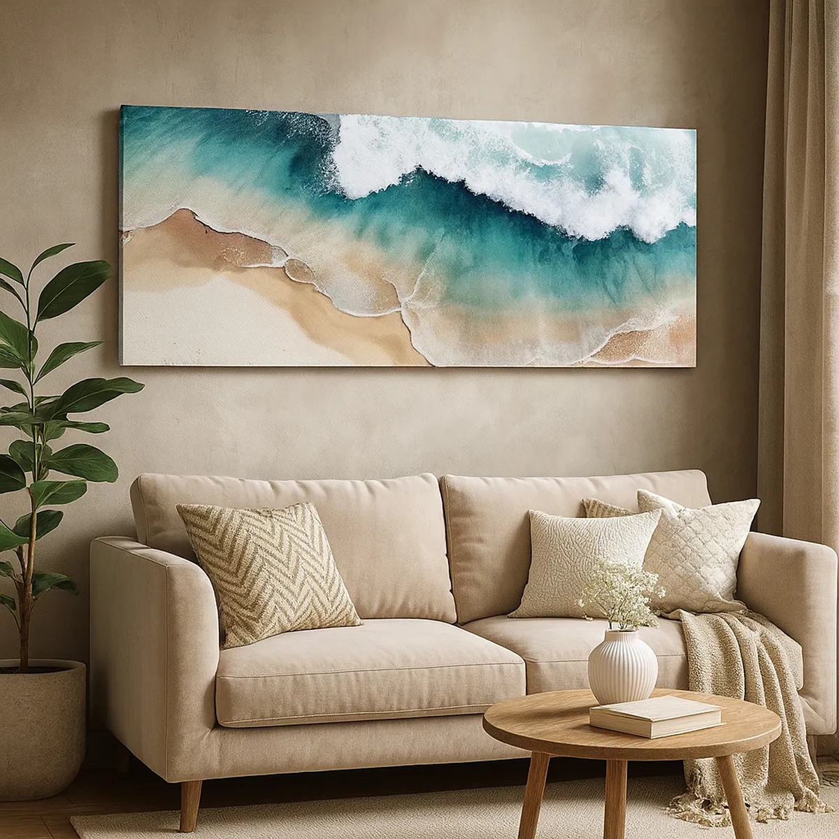 Canvastavla - Bild på duk - Ett evigt möte - 30x30 cm