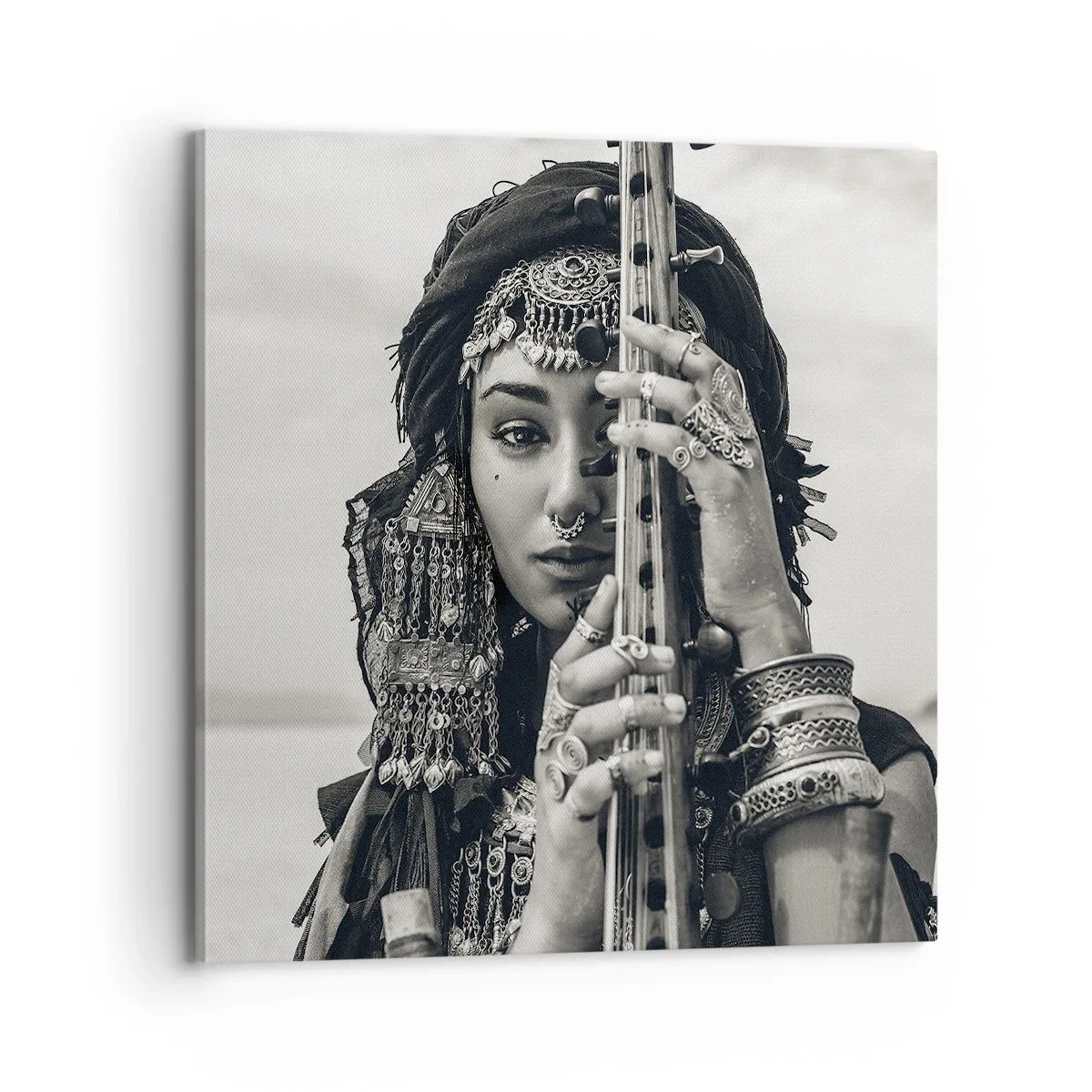 Canvastavla - Bild på duk - Bara Orientens musik - 70x70 cm