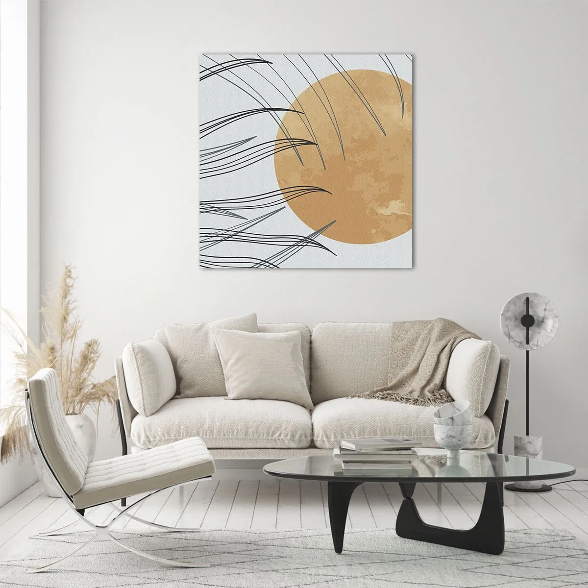 Glastavla - Bild på glas - Alltid mot solen - 30x30 cm