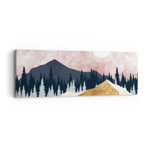 Canvastavla - Bild på duk - Nattvakt - 90x30 cm