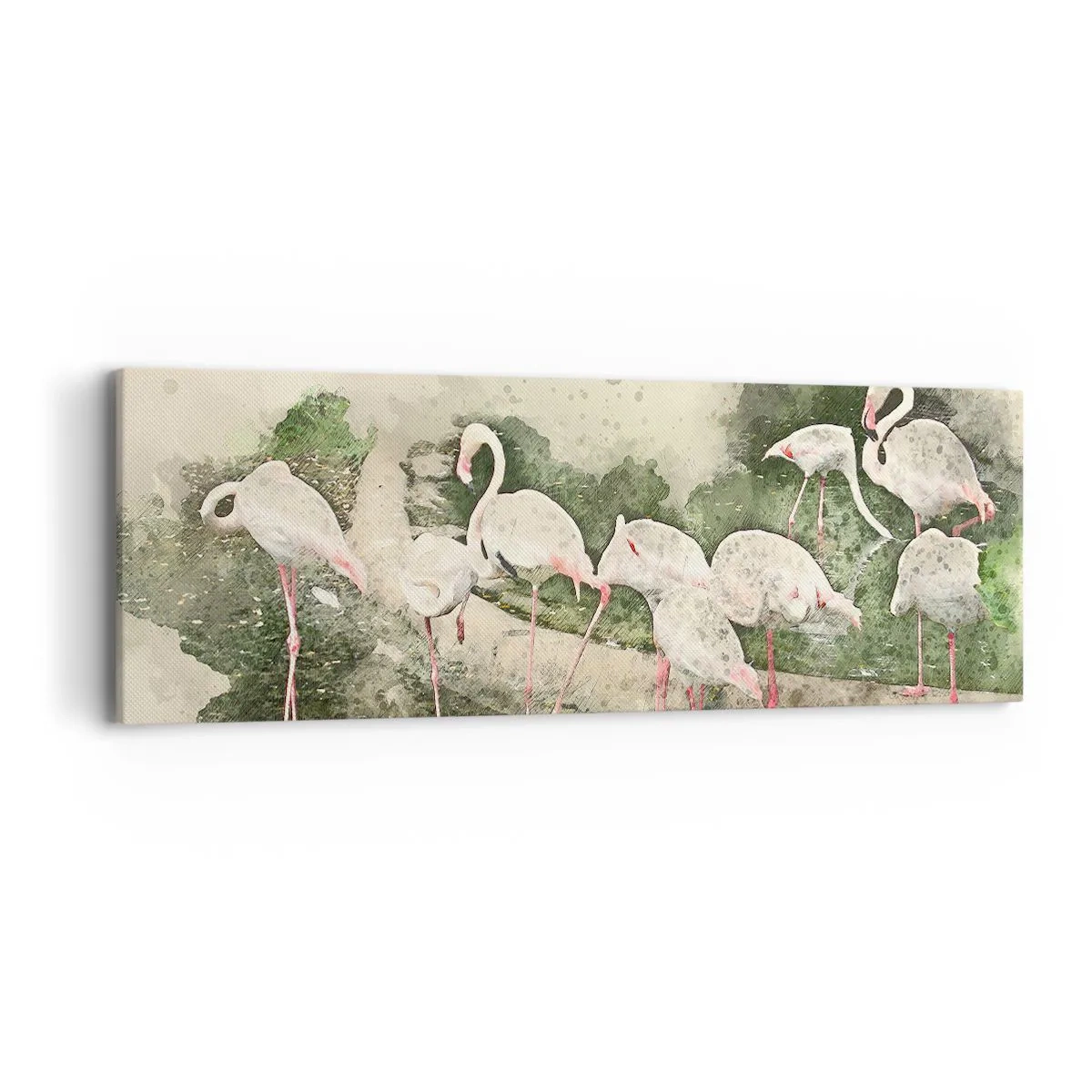 Canvastavla - Bild på duk - Exotisk dröm - 90x30 cm