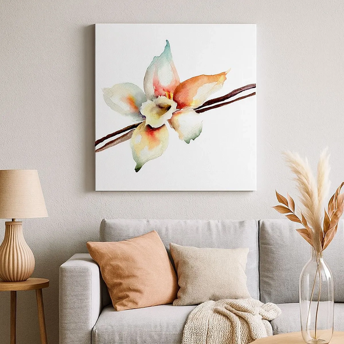 Canvastavla - Bild på duk - Söt målning - 30x30 cm