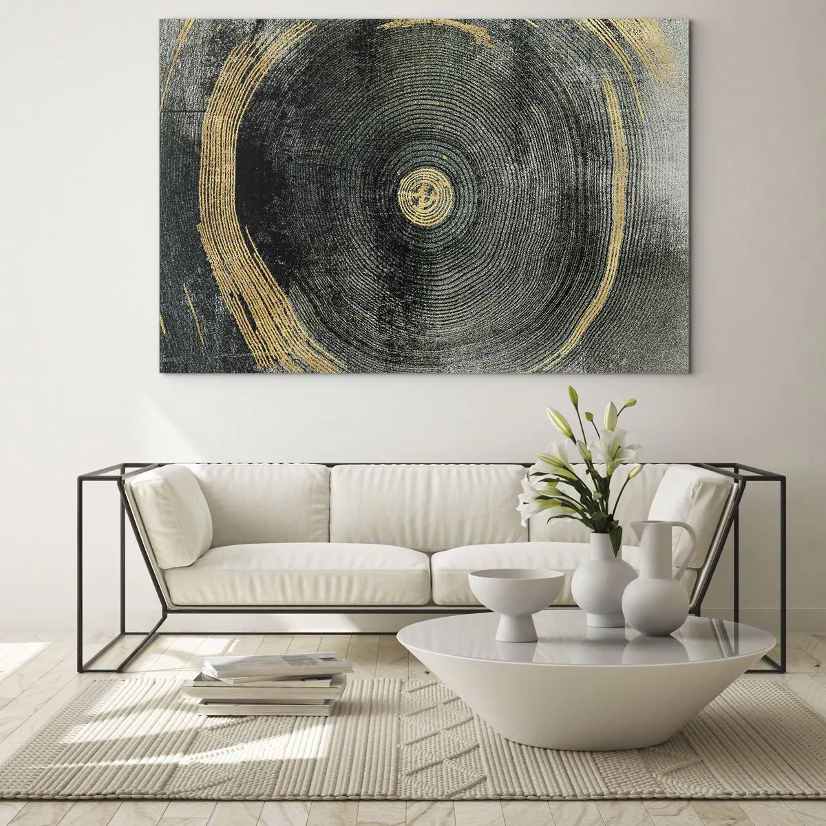 Glastavla - Bild på glas - Förändring och varaktighet - 120x80 cm