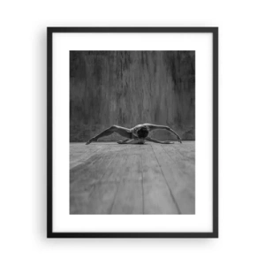 Affisch i svart ram - Upphittad symmetri - 40x50 cm