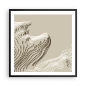 Affisch i svart ram - Konstens topografi - 60x60 cm