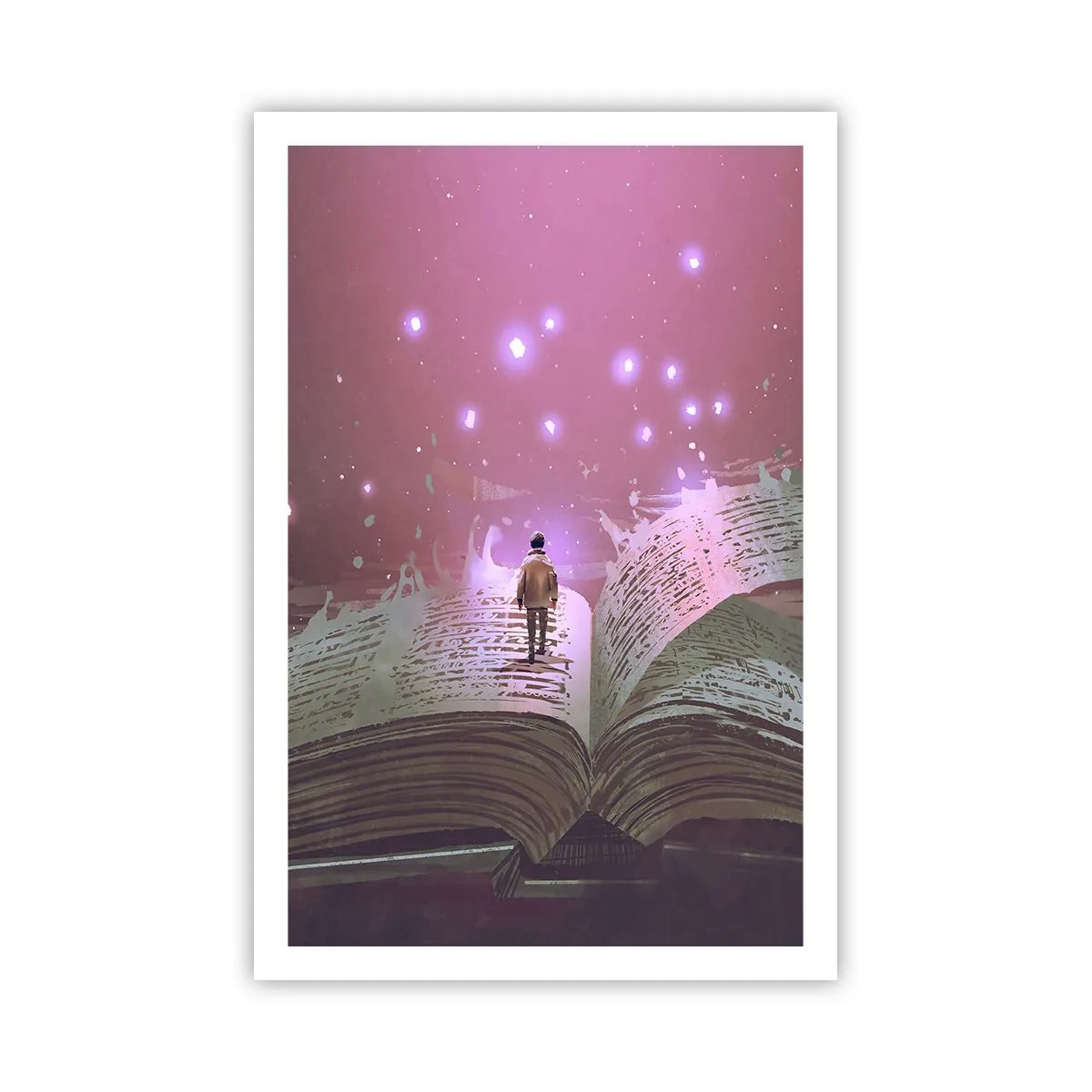 Affisch - Inbjudan till en annan värld - läs! - 61x91 cm