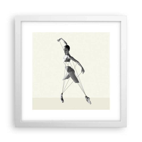 Affisch i vit ram - I världens teater - 30x30 cm