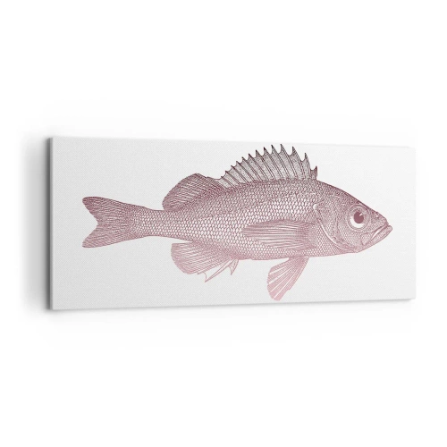 Canvastavla - Bild på duk - Storögd fisk - 100x40 cm