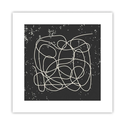 Affisch - Vilsegångna tankar - 30x30 cm