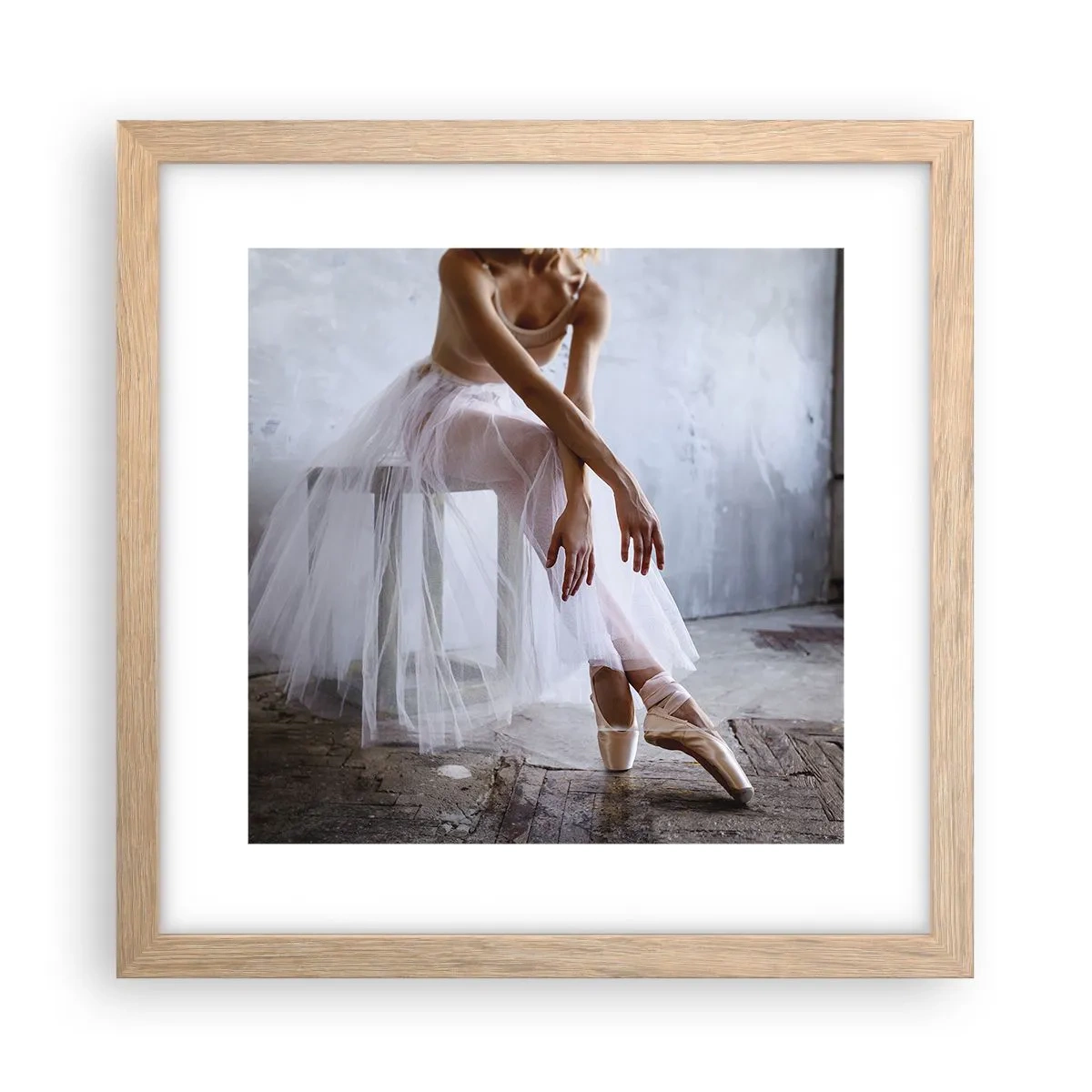 Affisch i ram av ljusek - Innan rampljuset tänds - 30x30 cm