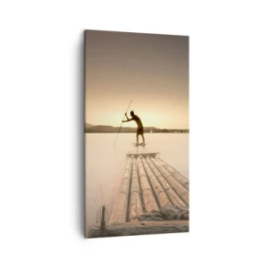 Canvastavla - Bild på duk - Före avkoppling - 45x80 cm