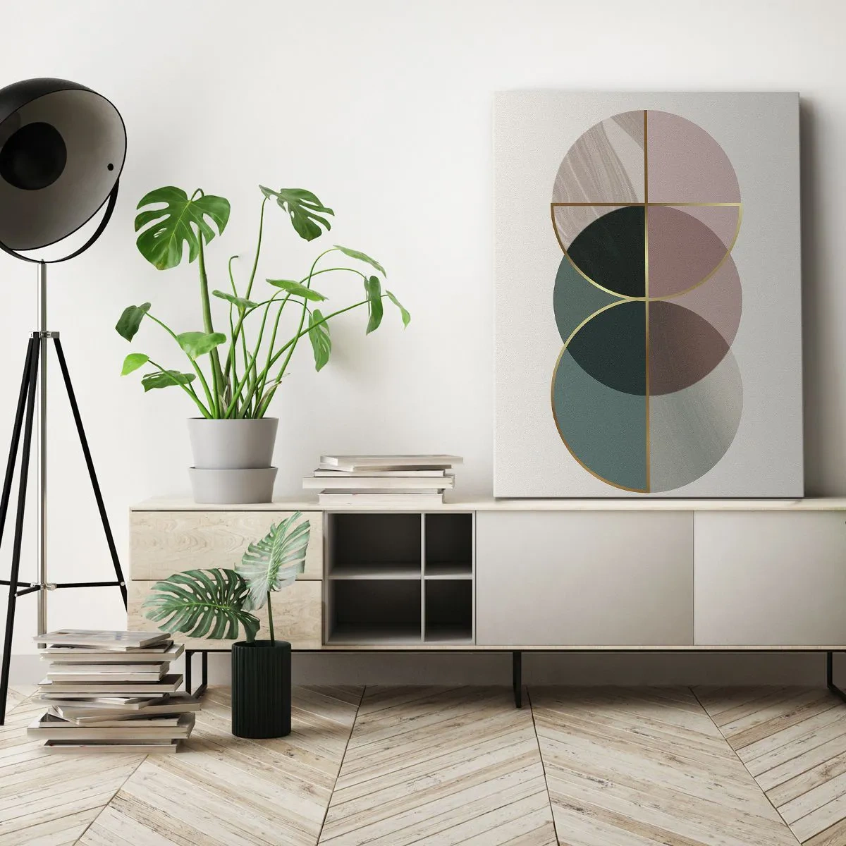 Canvastavla - Bild på duk - Hjul efter hjul... - 65x120 cm