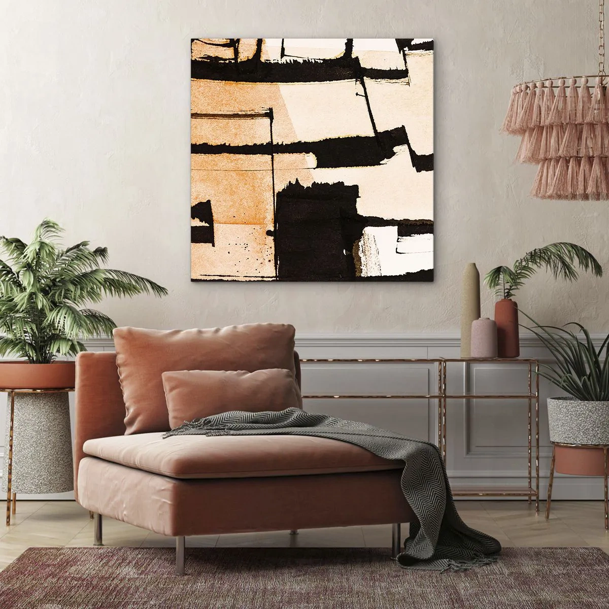 Canvastavla - Bild på duk - Ändå ordning - 60x60 cm