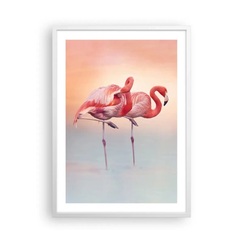 Affisch i vit ram - I solnedgångens färg - 50x70 cm