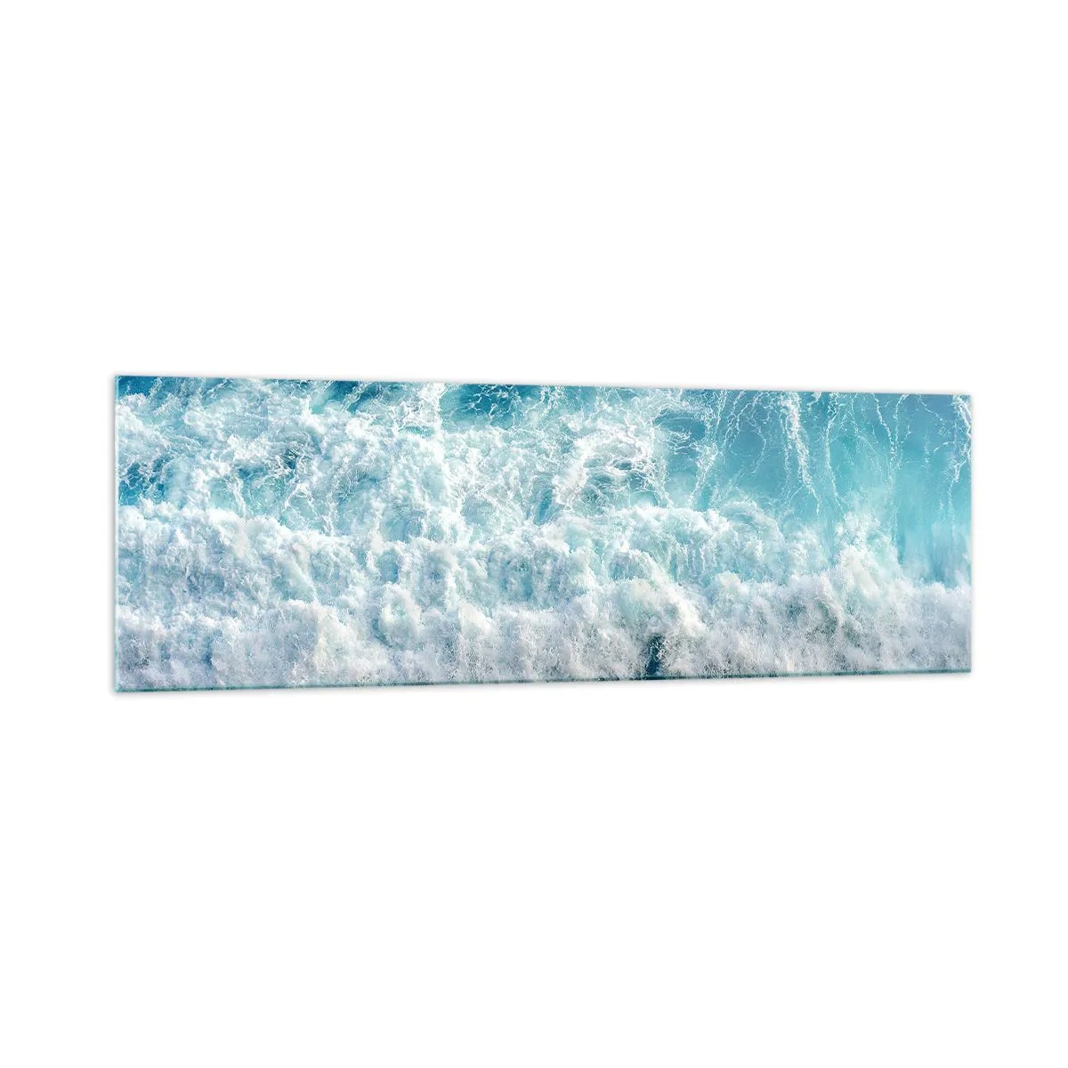 Glastavla - Bild på glas - Glatt och hoppande - 160x50 cm