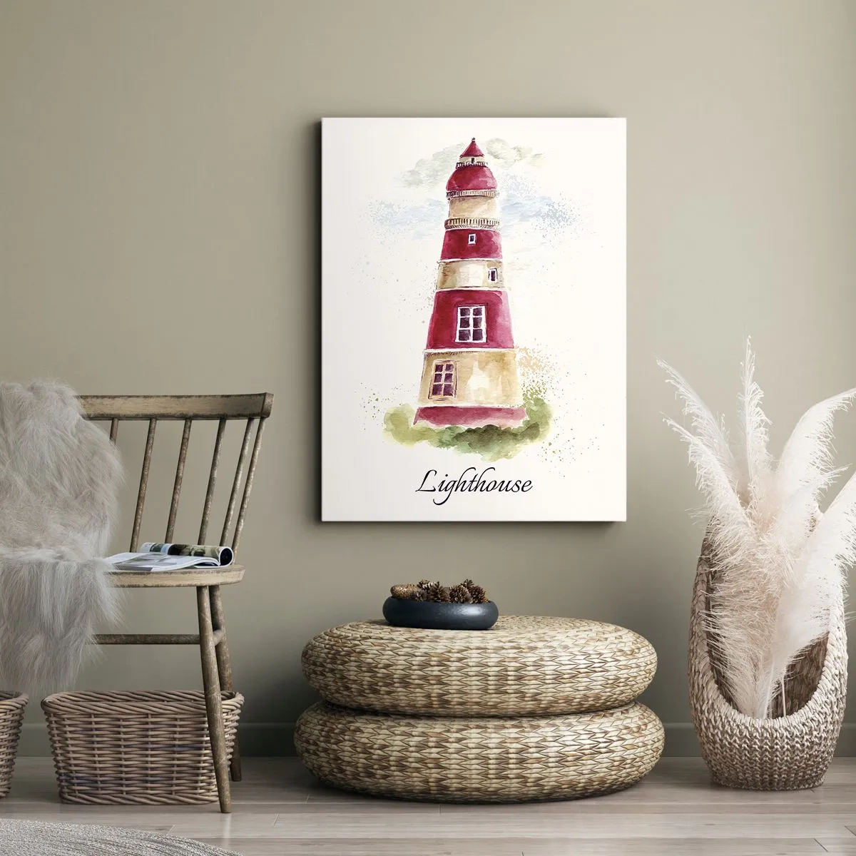 Canvastavla - Bild på duk - Det är alltid något väder - 50x70 cm