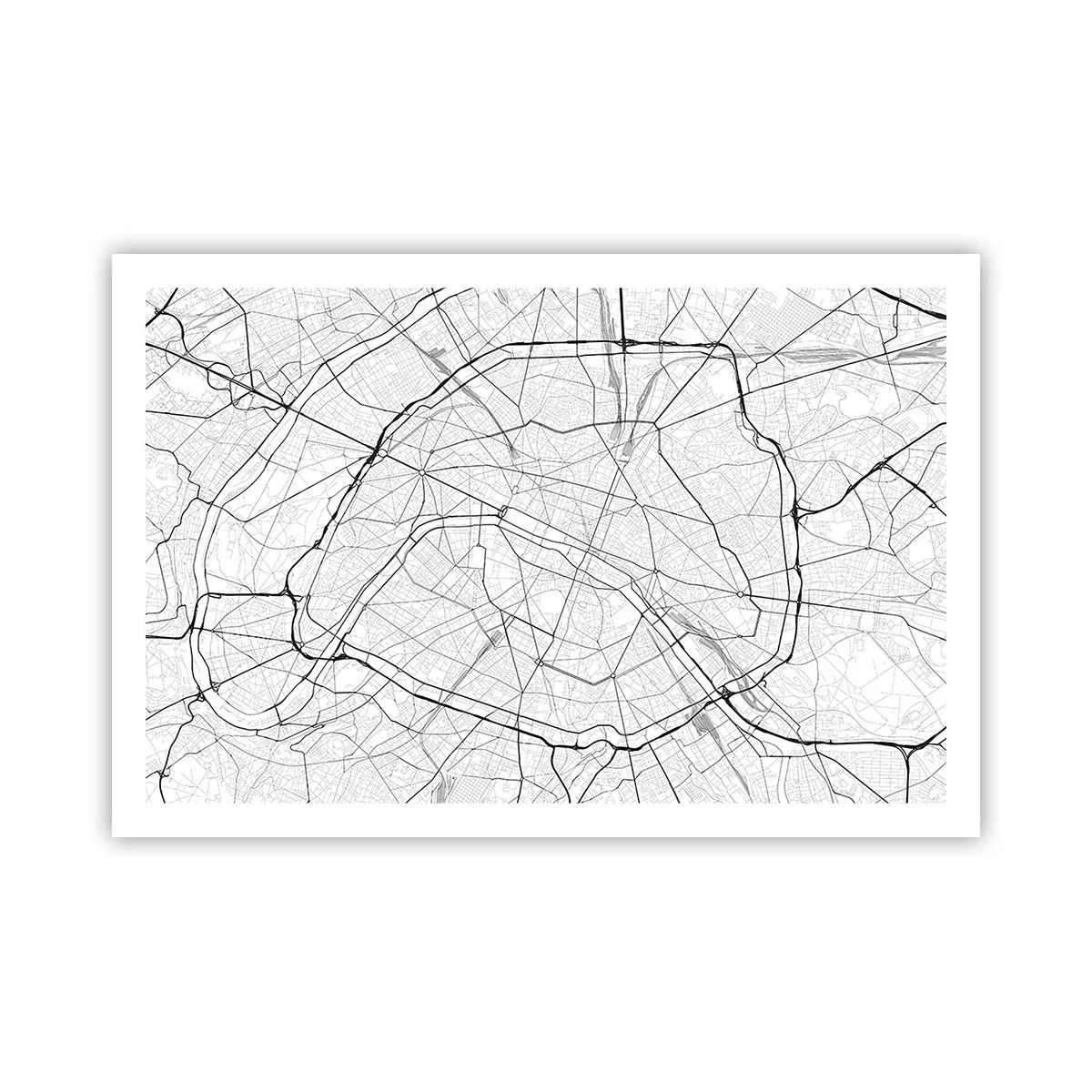 Affisch - Paris blomma - 91x61 cm