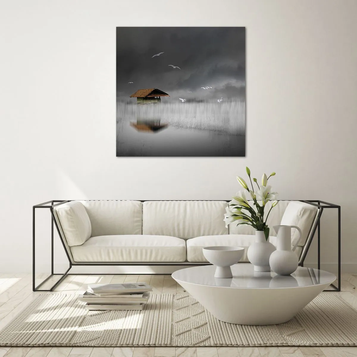 Glastavla - Bild på glas - Regnskydd - 50x50 cm