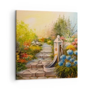Canvastavla - Bild på duk - Fullt blommande - 50x50 cm
