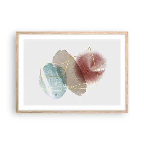 Affisch i ram av ljusek - Rummets pärlor - 70x50 cm