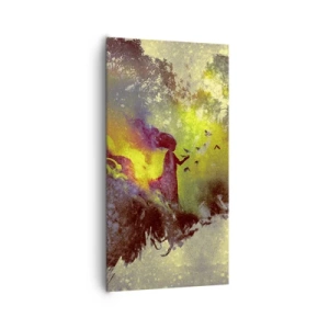 Canvastavla - Bild på duk - Moder Naturen - 65x120 cm