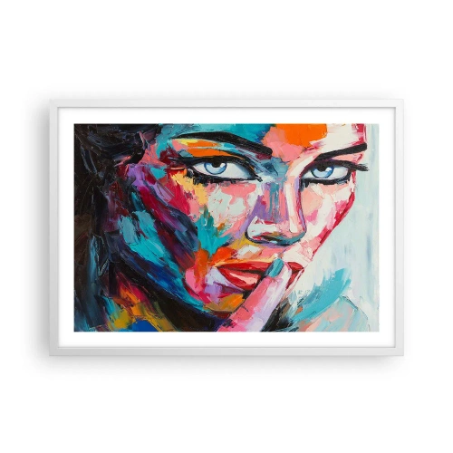 Affisch i vit ram - Vår första hemlighet - 70x50 cm