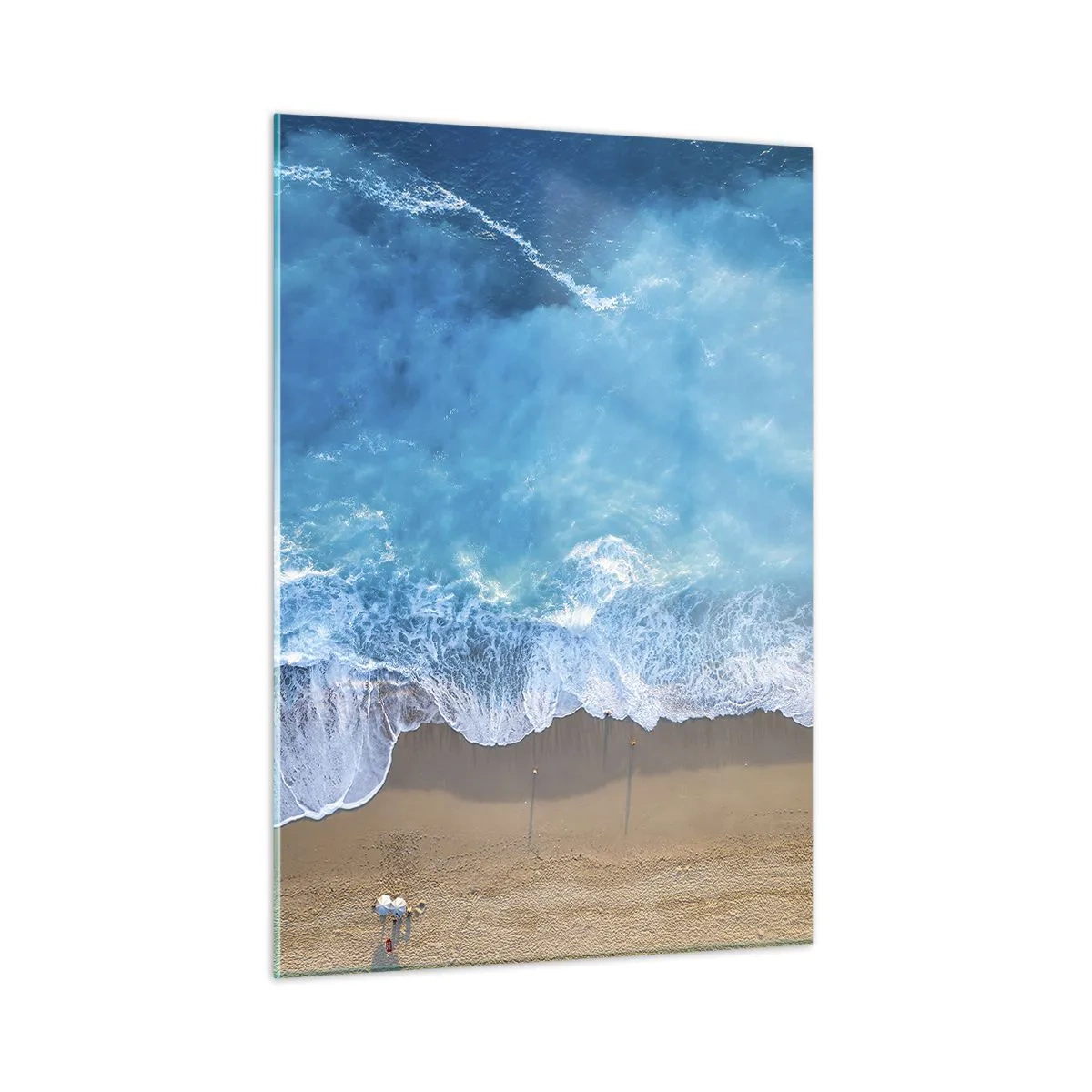 Glastavla - Bild på glas - Blå styrka - 50x70 cm