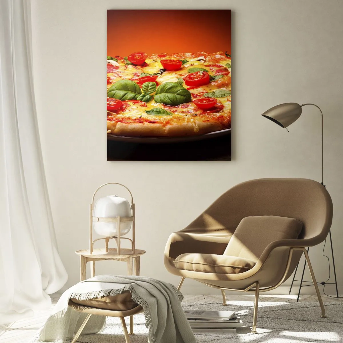Glastavla - Bild på glas - Mamma mia! - 50x70 cm