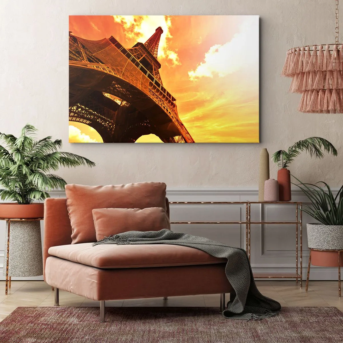 Canvastavla - Bild på duk - Monumentalt, ty solförgyllt - 120x80 cm